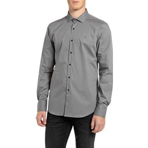 Replay Herenoverhemd slim fit, 093 Lead Grey, L