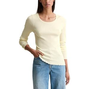 Marc O'Polo - DENIM - Shirt - Offwhite - Lange Mouw