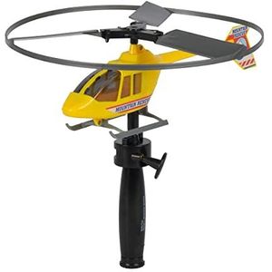 Simba 107207941 - Helikopter vliegspel, 3-voudig gesorteerd, er wordt slechts één artikel geleverd, politie, brandweer, bergredding, starter met trekkoord, outdoor, vanaf 3 jaar, geel