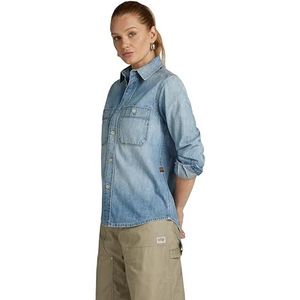 Regular Denim Shirt met lange mouwen, Blauw (Sun Faded Thames D24342-d539-g341), S