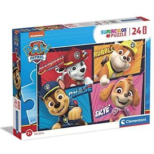 Clementoni - Puzzel 24 Stukjes Maxi Paw Patrol, Kinderpuzzels, 3-5 jaar, 24238