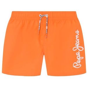 Pepe Jeans Logo zwemshort zwemshorts voor heren voor jongens, Oranje, 4 jaar