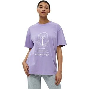 Beyond Now Emma GOTS T-Shirt | Violet T-shirts voor vrouwen VK | Lente T-shirt | Maat L