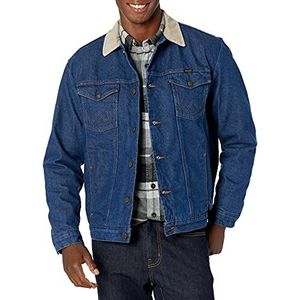 Wrangler Regular Blanket Gevoerde denim jas voor heren, Denim/Blaket, 56