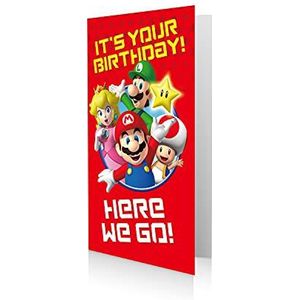 Super Mario verjaardagskaart, het is je verjaardag!