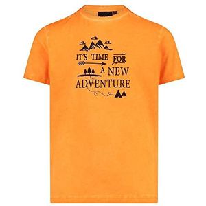 CMP - Elastisch jersey T-shirt voor kinderen, vlam, 116, Vlam, 116