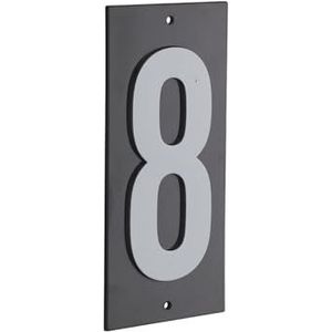 THIRARD 00967178 - signaalbord 56 x 130 mm 8 om te schroeven - wandbord met opmerking - nummer 8 - accessoires / uitrusting - deuruitrusting