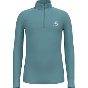 Odlo Unisex Active Warm Eco_159249 Functioneel ondergoed voor kinderen, shirt met lange mouwen en ritssluiting