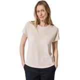 T-Shirt - Light Beige - Structuur-Look - Knoopdetails