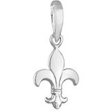 Elli Hanger dames hanger zwaardlelie Fleur de Lis in 925 sterling zilver, facetgeslepen