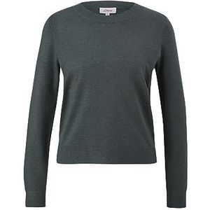 S.Oliver Fijngebreide Trui Donkergroen