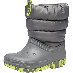 Crocs Unisex Kids Classic Neo Puff Boot K sneeuwlaarzen, grijs (slate grey), 36/37 EU