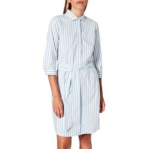 Seidensticker dames jurk, wit (wit-lichtblauw 12), 44