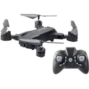 FLYBOTIC Opvouwbare, op afstand bestuurbare drone 33 cm, opvouwbaar met ingebouwde camera, vliegend speelgoed voor kinderen en volwassenen, binnen- en buitengebruik, vanaf 14 jaar 21252 zwart