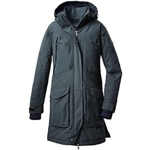 Killtec Meisjes outdoorjas/functionele parka met afritsbare capuchon KOW 186 GRLS CT, donkerblauwgroen, 176, 37981-000