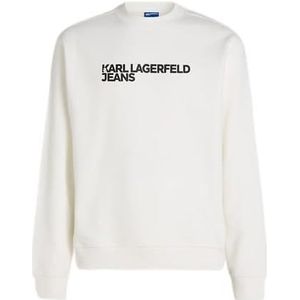 KARL LAGERFELD JEANS Regular Essential Logo Sweat, wit, L