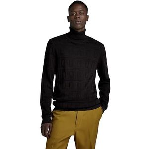 G-star Table Structure Trui Met Hoge Hals Zwart Man