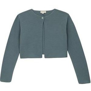 Gocco Bobo kort gebreid vest voor meisjes, Zacht blauw, 4-5 Jaren