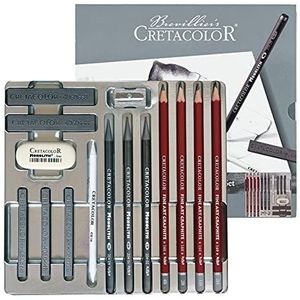 Cretacolor Silver Graphite Tin Tekening Set door Cretacolor