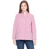 Ulla Popken - Blouse - Lichtroze - Lange Mouw - Normale Pasvorm