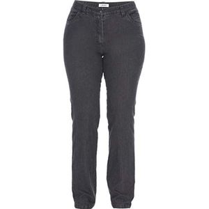 KjBrand Betty Jeans voor dames, denimzwart, 23 Grote maten Kort