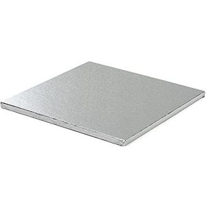 0931615 DECORA vierkante taartplaat zilver CM 40X1,2 H