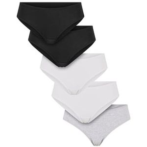 Urban Classics - Basic Brazilian - Katoenen Damesslip - Set van 5