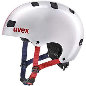 uvex kid 3 - robuuste fietshelm voor kinderen - individueel passysteem - geoptimaliseerde ventilatie - race silver - 55-58 cm