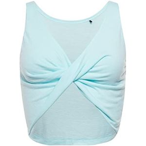 Superdry Flex Twist Crop Tank T-shirt met korte mouwen voor dames, Cali Blauw, 64