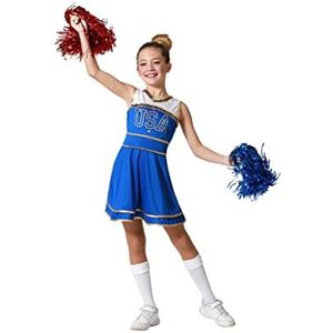 Atosa Cheerleading kostuum blauw meisjes kinderen 3 tot 4 jaar