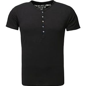 KEY LARGO Mt Lemonade T-shirt voor heren, zwart (1100), L