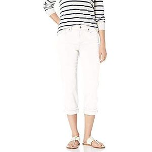 NYDJ Women's Marilyn Straight Cuff Cropped Slimming Jeans, Optic White, 00