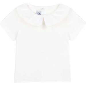 Petit Bateau T-shirt met korte mouwen voor meisjes, wit, 12 Jaar