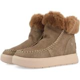 GIOSEPPO TOVELDE - Kuitlaarzen - Taupe - Bontvoering - Glitter