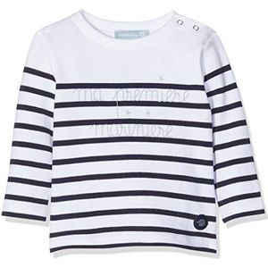 Armor Lux Uniseks baby T-shirt, wit (400 blanc/navire 400), 12-18 Maanden