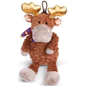 Warmwaterkruik eland Thure 500 ml 34cm bruin - Duurzame knuffel warmwaterkruik - Zacht warm dier vanaf 10 maanden - Warmwaterkruikdier - Pluchen bedfles met dier