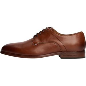 TOMMY HILFIGER - Veterschoen - Zwart - Glad Leer - Casual Schoenen