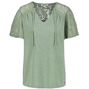 Garcia Dames T-shirt met korte mouwen, zeespray, S, blauw (sea spray), S