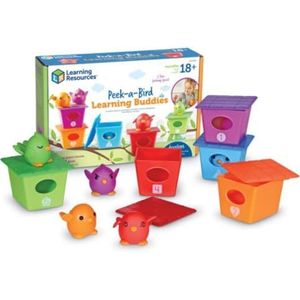Learning Resources LER6812 Kijkje-een-Vogel Leren Vrienden Educatief Speelgoed 15-Stuk Set,multi kleuren