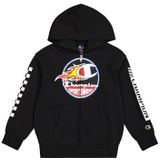 Champion - Legacy Play With Graphics B - Fleece Sweatshirt - Zwart - Ultra-light Soft Compact - Full Zip - Capuchon