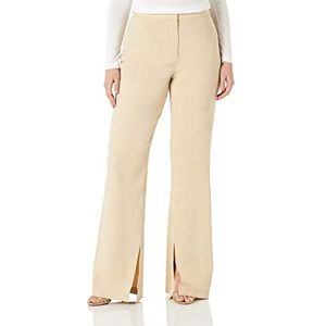Pinko dames linnen broek strre, C28_beige amandelglas, 48 NL