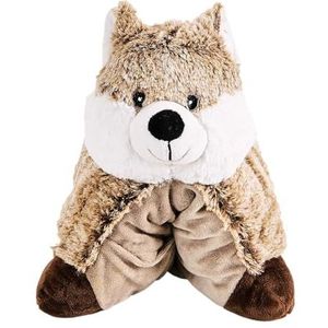 SENSLY, bruine magnetronbestendige warmwaterkruik, afmetingen 34x24 cm, ultrazacht bont, polyester en keramische samenstelling, ideaal voor het opwarmen van de meest koude, comfort en welzijn