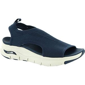 Skechers Arch Fit City Catch Damessandalen, Navy Knit, 36 EU