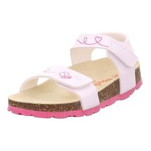 Superfit Meisjesslippers met voetbed, wit 1010, 24 EU Weit