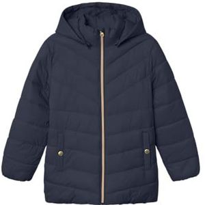 NAME IT Meisjes NKFMONEY Jacket PB gewatteerde jas, blauw, 134, blauw, 134 cm