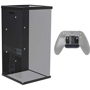 HIDEit Mounts voor Xbox Series X en Controller, Stalen Mount voor Series X en Xbox Controller, Pro Bundle Wall Mount Kit voor Xbox Series X en Rubber Dipped Controller Houder, Brits geregistreerd