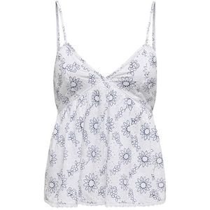 ONLY Dames Onlanja Life Strap V-Neck Singlet WVN, wit (bright white), XL