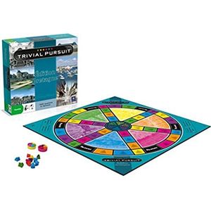 Winning Moves Trivial Pursuit Normandië 8 jaar + kaartspel voor kinderen in Normandië, quiz-spel, reisspel, leerkaarten, quizspelletjes