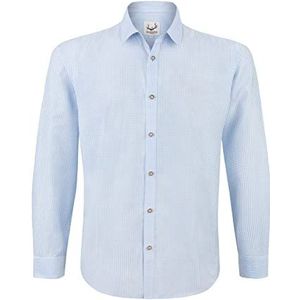 Stockerpoint Heren klederdrachthemd Ralf overhemd, lichtblauw, 3XL