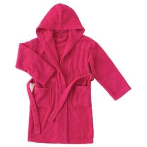 Top Towel Comfortabele badjas voor meisjes, badjas voor kinderen, 100% katoen, badstof, 450 g, 2 tot 4 jaar, roze